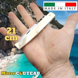 Couteau Fraraccio Italie Pattada laiton 21 cm