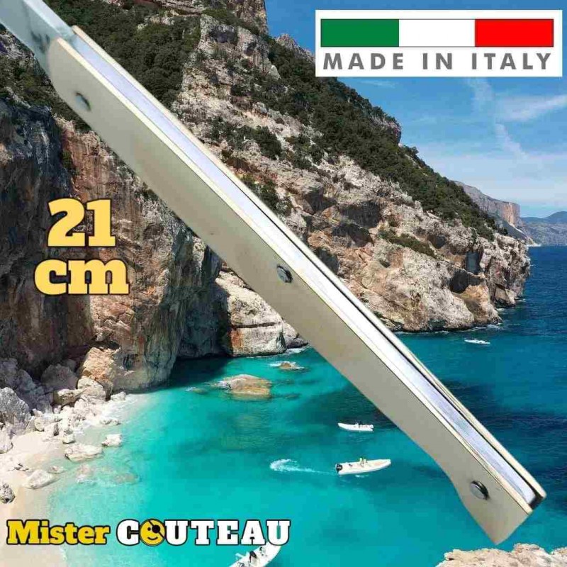 Couteau Fraraccio Italie Pattada laiton 21 cm