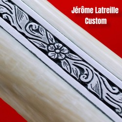 Exceptionnel couteau custom Laguiole Custom Latreille 13cm ivoire de mammouth tire bouchon