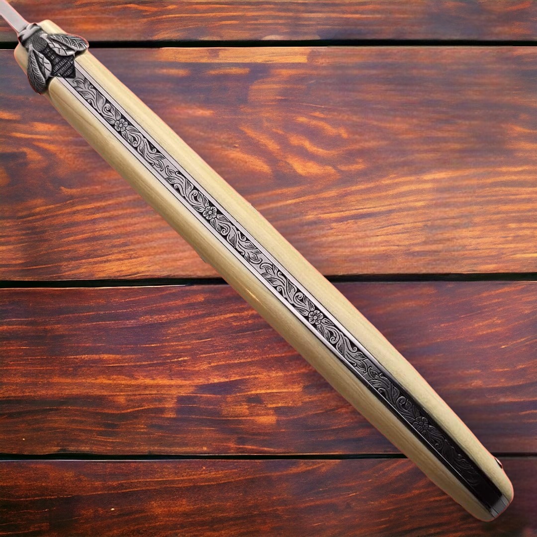 Exceptionnel couteau custom Laguiole Custom Latreille 18cm ivoire de mammouth