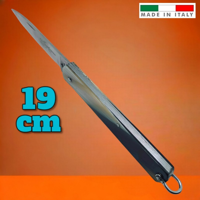 Couteau italien Fraraccio sflilato manche imitation corne 19 cm