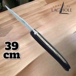 Couteau Forge de Laguiole géant ébène XXL 39 cm