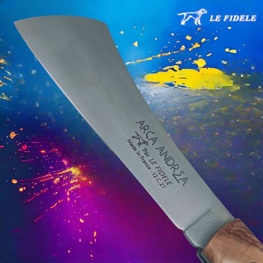 Couteau  Arca Andrea par Le Fidèle pomme de pin violet