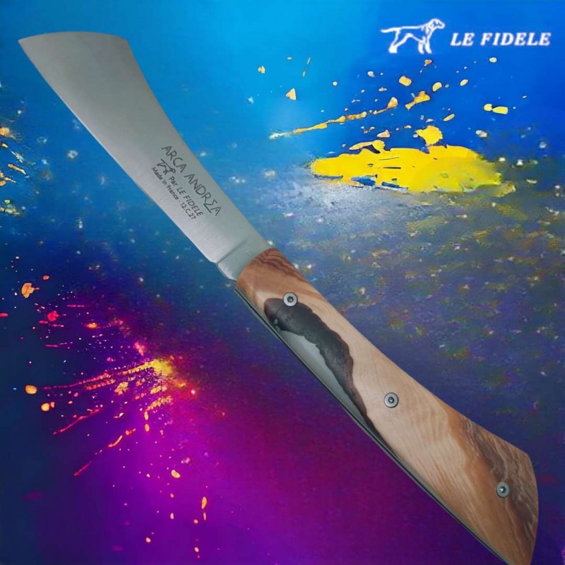 Couteau  Arca Andrea par Le Fidèle frene résine