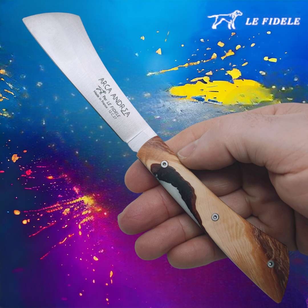 Couteau  Arca Andrea par Le Fidèle frene résine