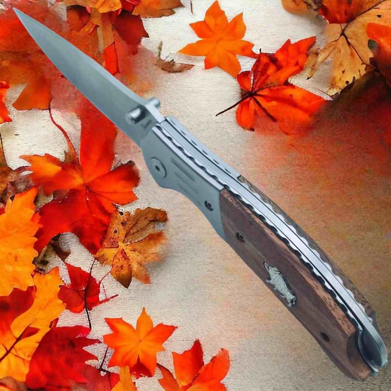 Couteau Albainox sanglier chasse 20 cm manche bois blocage