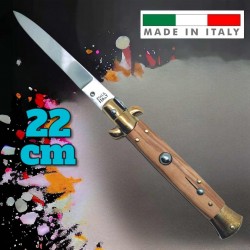 Couteau automatique italien cran d’arrêt bois olivier 22 cm