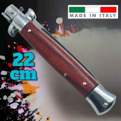 Couteau automatique italien cran d’arrêt bois exotique 22 cm