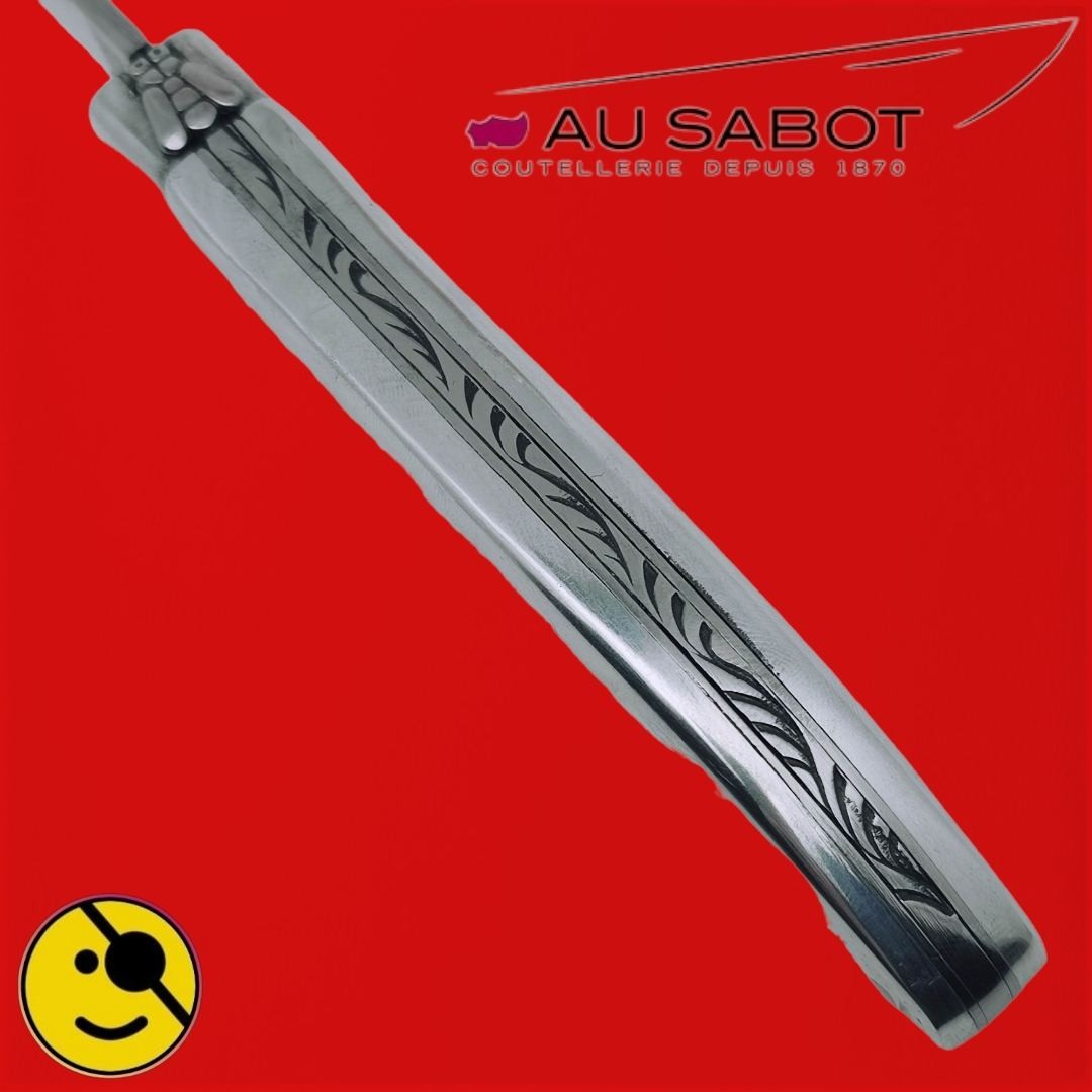 Couteau Laguiole Au Sabot aluminium poli