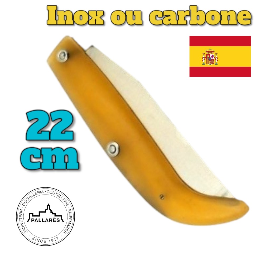 Couteau Pallares Ripolles navaja n 2 . 22 cm inox ou carbone