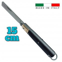 Couteau italien Fraraccio PCF mozzetta ABS noir mitre inox 15 cm