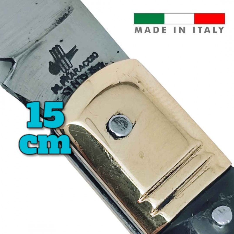 Couteau italien Fraraccio PCF mozzetta ABS noir mitre inox 15 cm
