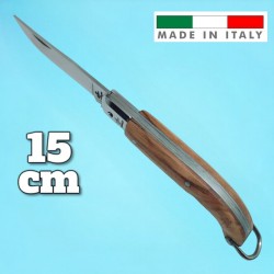 Couteau coltelli Fraraccio PCF Zuavo olivier mitre inox Italie 15 cm