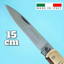 Couteau coltelli Fraraccio PCF Sfilato olivier mitre laiton Italie 15 cm