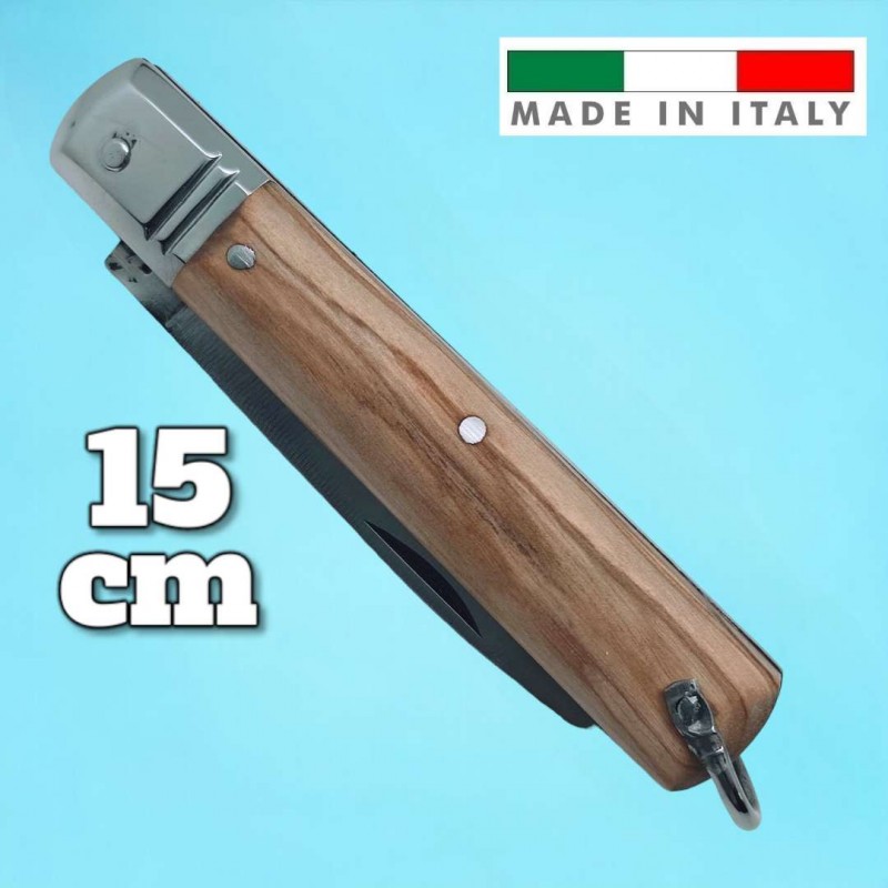Couteau coltelli Fraraccio PCF Sfilato olivier mitre inox Italie 15 cm
