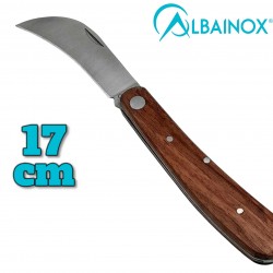 Couteau serpette Albainox bois 17cm