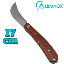 Couteau serpette Albainox bois 17cm