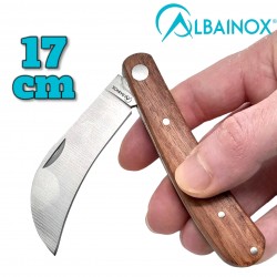 Couteau serpette Albainox bois 17cm