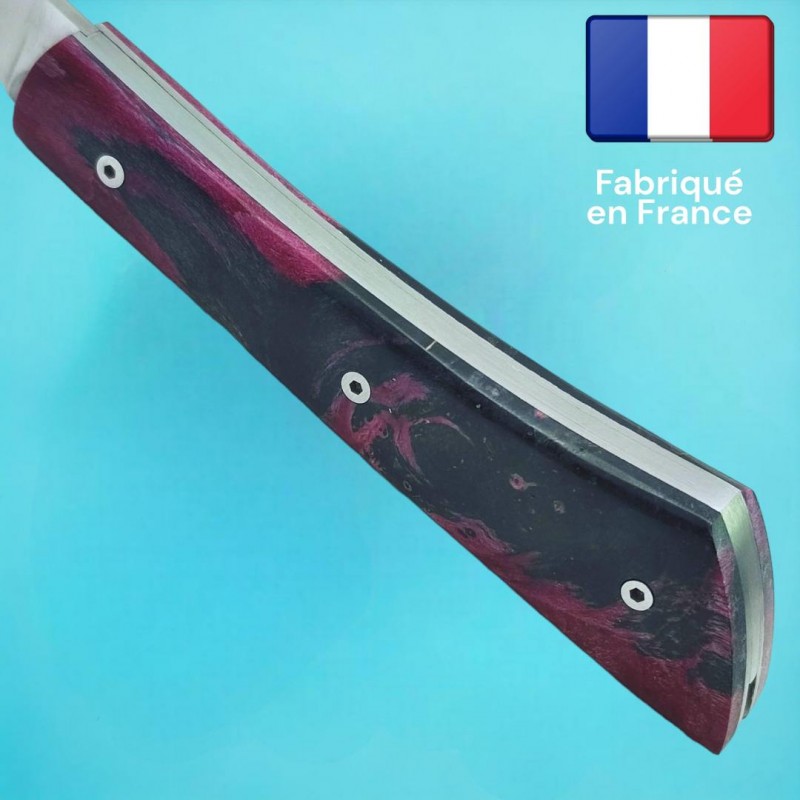 Couteau  Arca Andrea par Le Fidèle loupe frene stabilisé 2 couleurs
