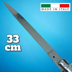 Couteau automatique Stiletto italien cran d'arret imitation corne 33 cm