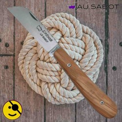 Couteau pliant l'Armor prestige London Au Sabot guillochage cordage olivier