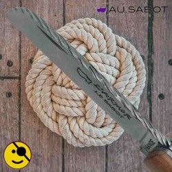 Couteau pliant l'Armor prestige London Au Sabot guillochage cordage olivier