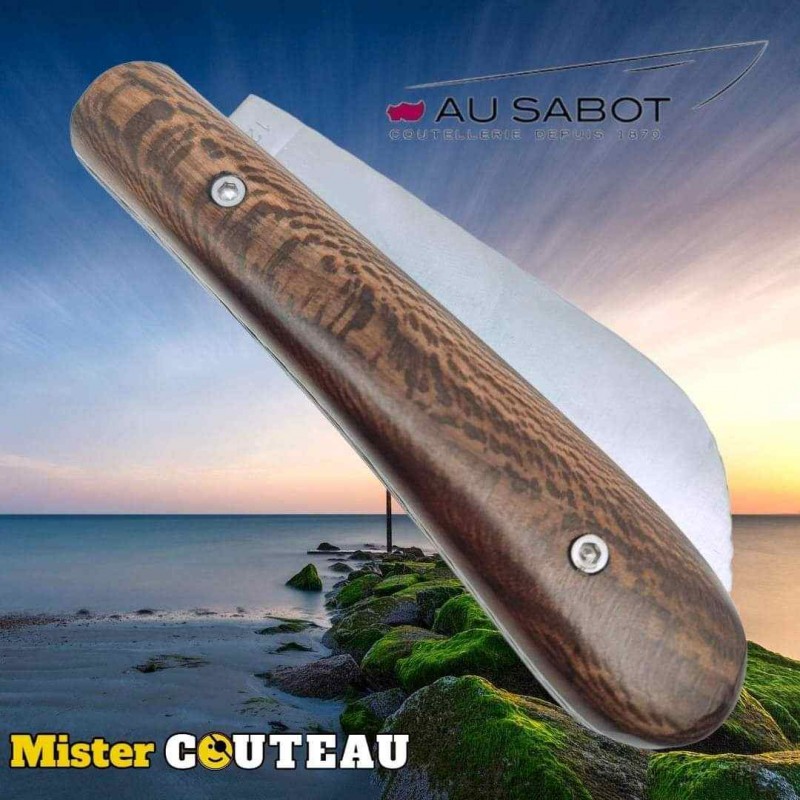 Couteau pliant l'Armor prestige London Au Sabot guillochage cordage érable fumé