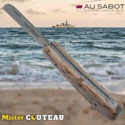 Couteau pliant l'Armor prestige London Au Sabot guillochage cordage bouleau de Finlande