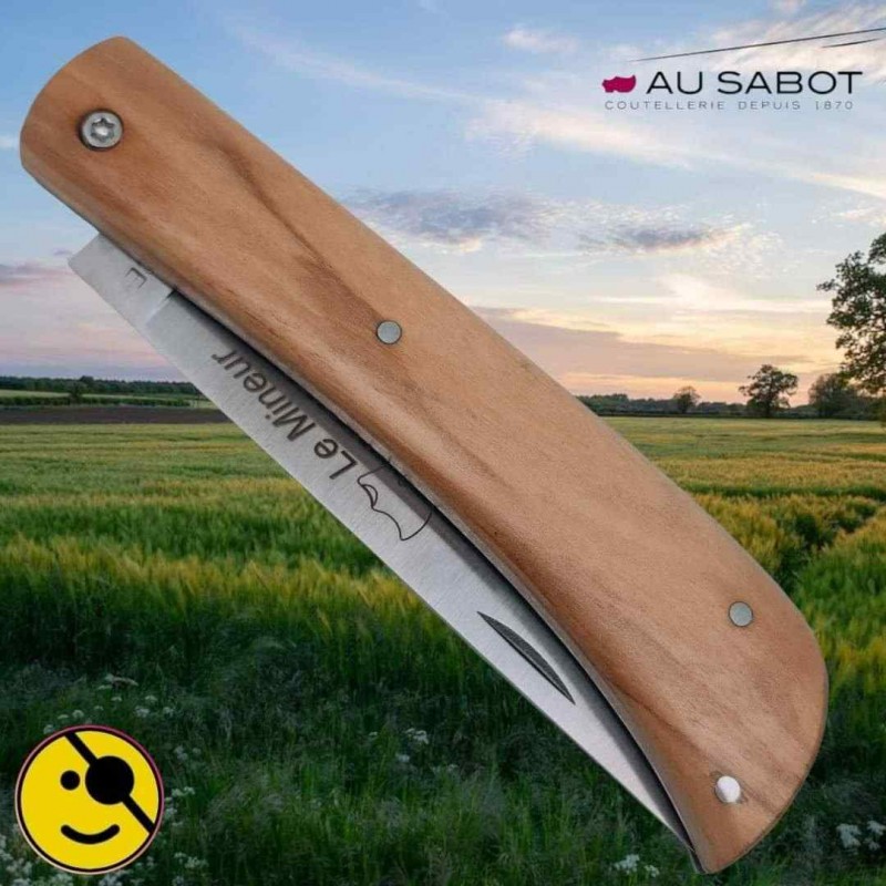 Couteau pliant Au Sabot Le Mineur olivier