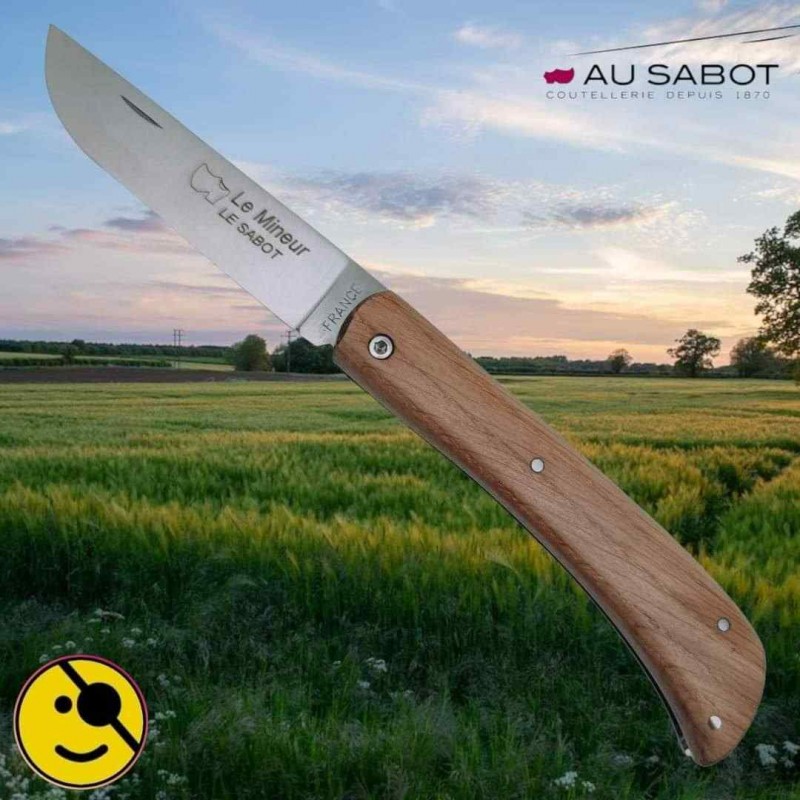 Couteau pliant Au Sabot Le Mineur chene