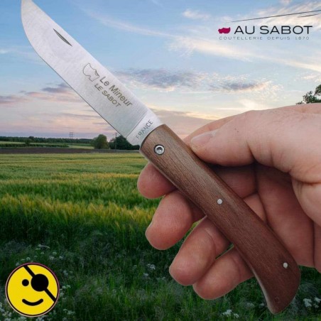 Couteau pliant Au Sabot Le Mineur noyer