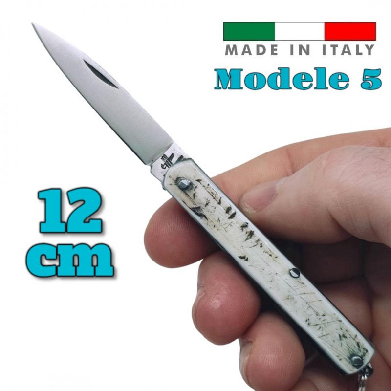 Couteau Fraraccio PCF Sfilato mini corne antique plein manche 12 cm modele 5