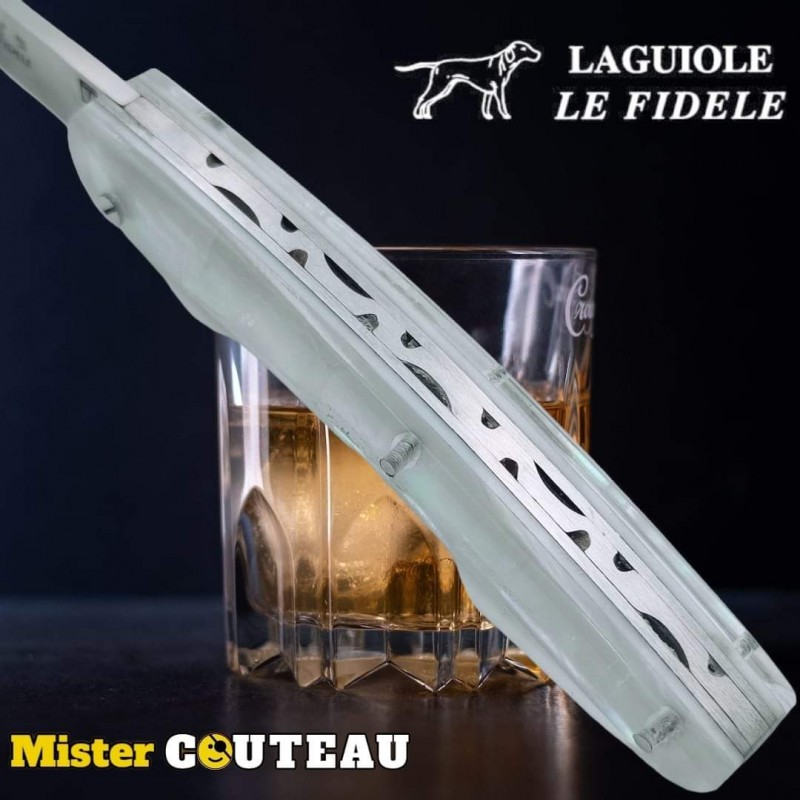 Couteau pliant Thiers par Le Fidèle nacre 18 cm