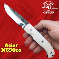 Couteau pliant Citadel Danang os de buffle blanc 21 cm