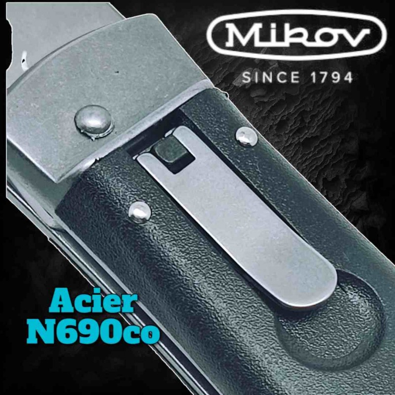 Couteau automatique Mikov Predator acier N690 cobalt