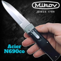 Couteau automatique Mikov Predator acier N690 cobalt