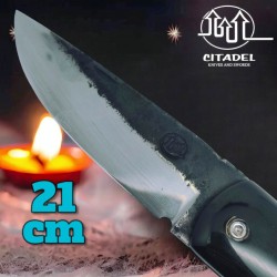Couteau Citadel Le Bugue  buffle acier carbone forgé main modèle 2