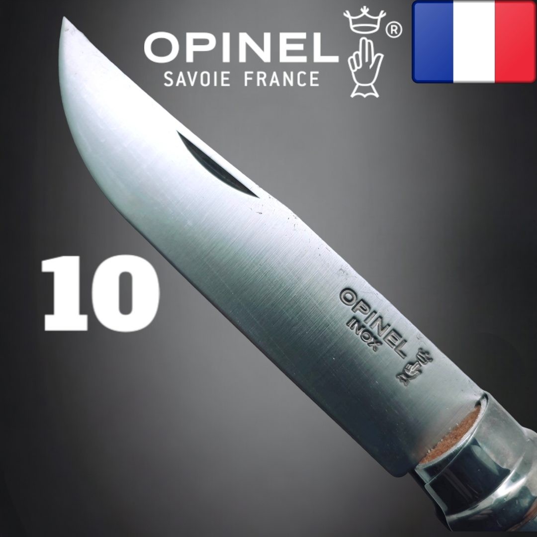 Couteau OPINEL 10 manche hetre lame inox / 23cm
