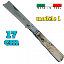 Couteau Fraraccio PCF permesso della legge corne antique mitre INOX 17 cm modèle 1