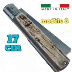 Couteau Fraraccio PCF permesso della legge corne antique mitre INOX 17 cm modèle 3