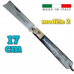 Couteau Fraraccio PCF permesso della legge corne mitre laiton 17 cm modèle 2