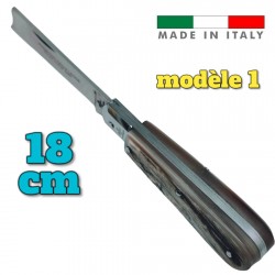 Couteau Fraraccio PCF permesso della legge corne antique mitre inox 18 cm modèle 1