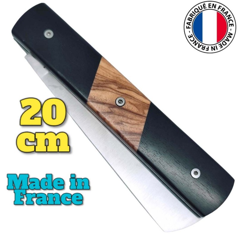 Couteau  20/20 Le Fidèle design olivier ébène pièce unique modèle 1