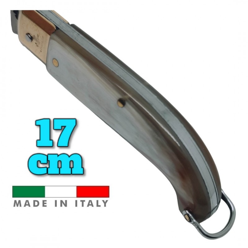 Couteau italien Fraraccio PCF Scarperia corne mitre laiton 17 cm