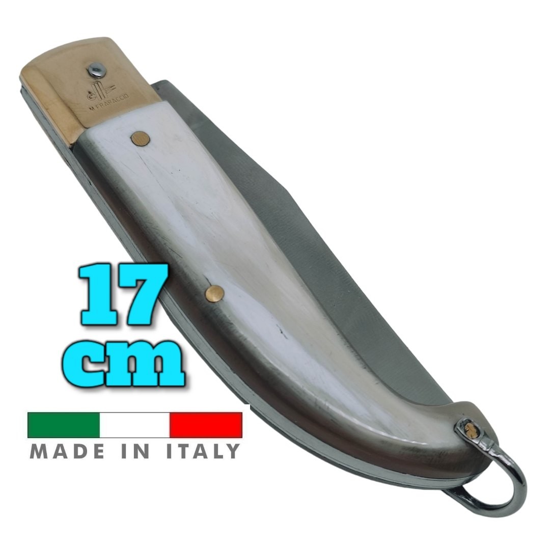 Couteau italien Fraraccio PCF Scarperia corne mitre laiton 17 cm