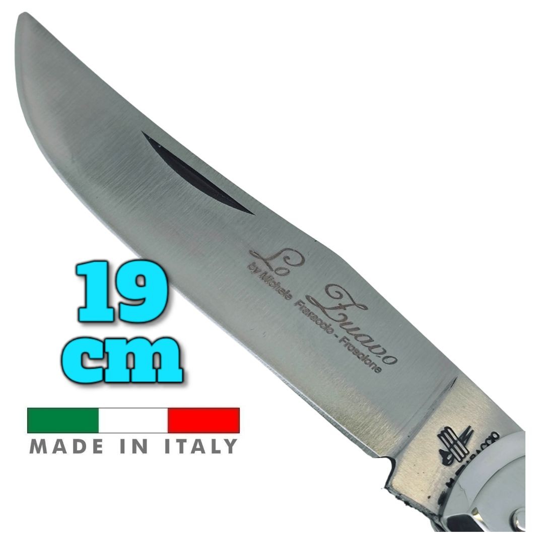 Couteau italien PCF Fraraccio Zuavo corne mitre inox 19 cm