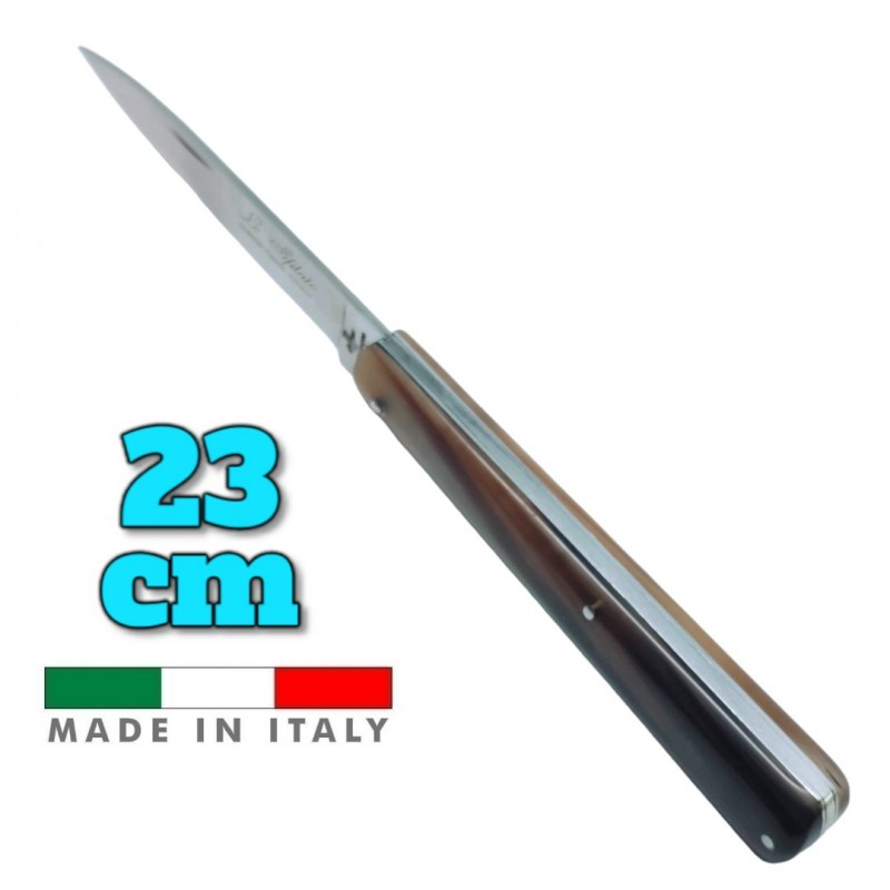 Couteau italien PCF Fraraccio Sfilato corne plein manche 23 cm