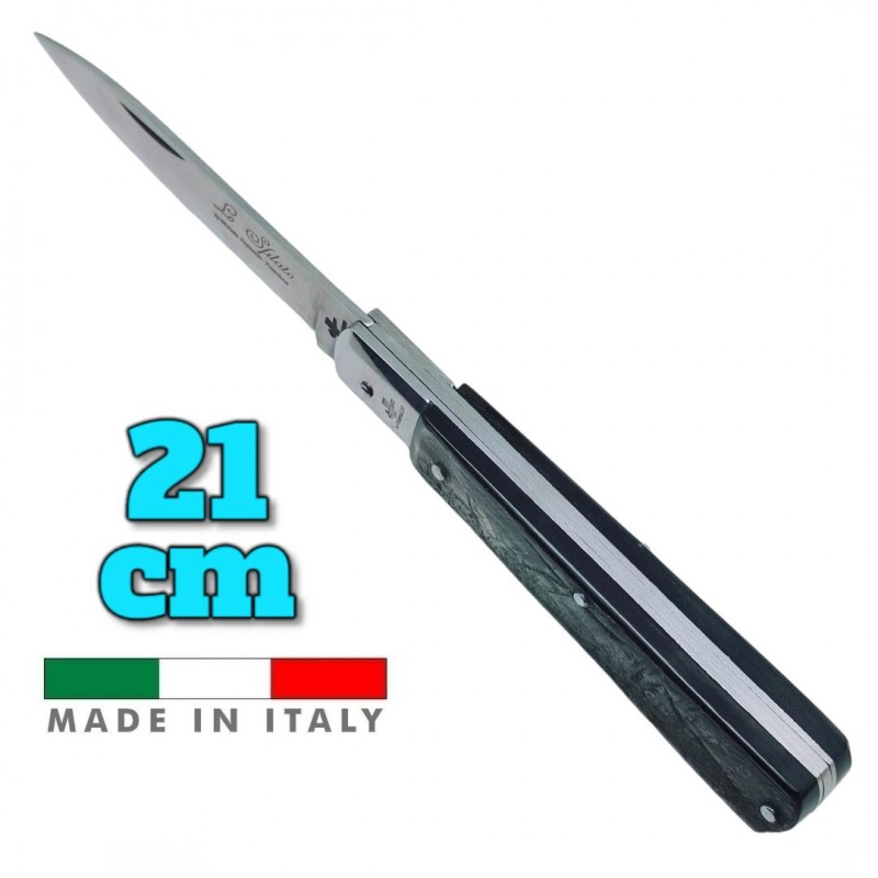 Couteau italien Fraraccio PCF Sfilato corne antique mitre inox 21 cm