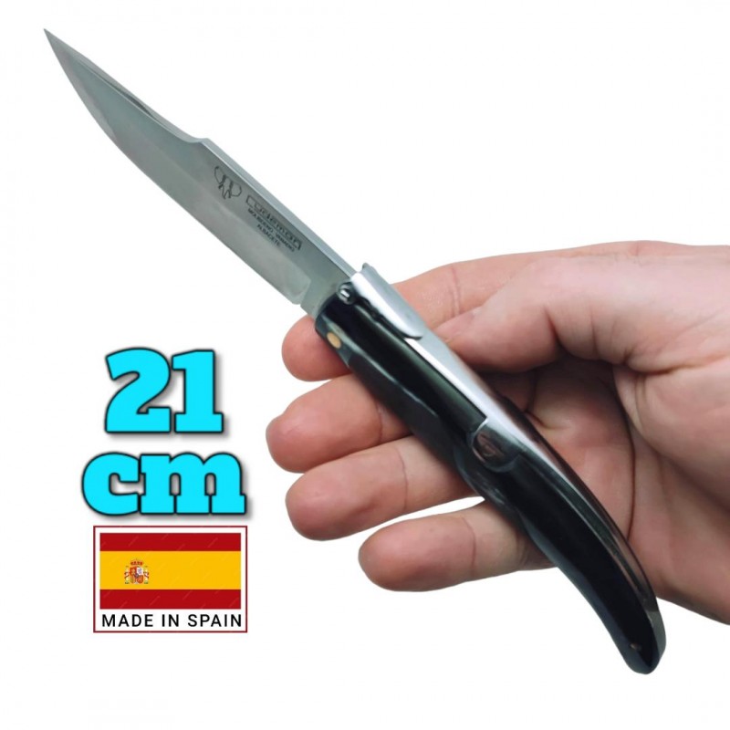 Couteau espagnol Cudeman corne de taureau palanquille  21cm