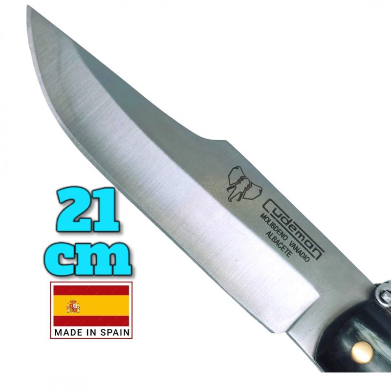 Couteau espagnol Cudeman corne de taureau palanquille  21cm